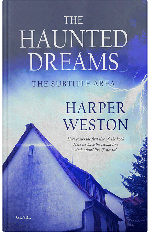 Front view of Premade Horror Book Cover - Chambray