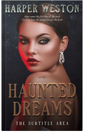 Pre Made Book Cover Antique Brass