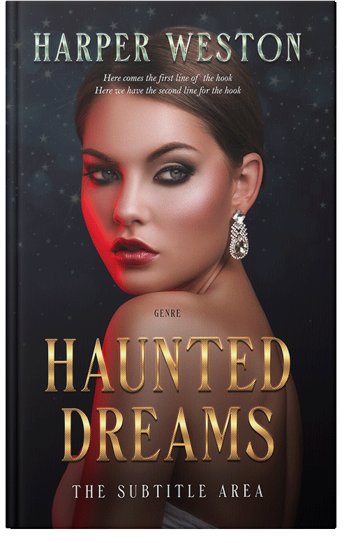 Front view of Antique Brass #22990 - Premade Royal Romance Book Cover