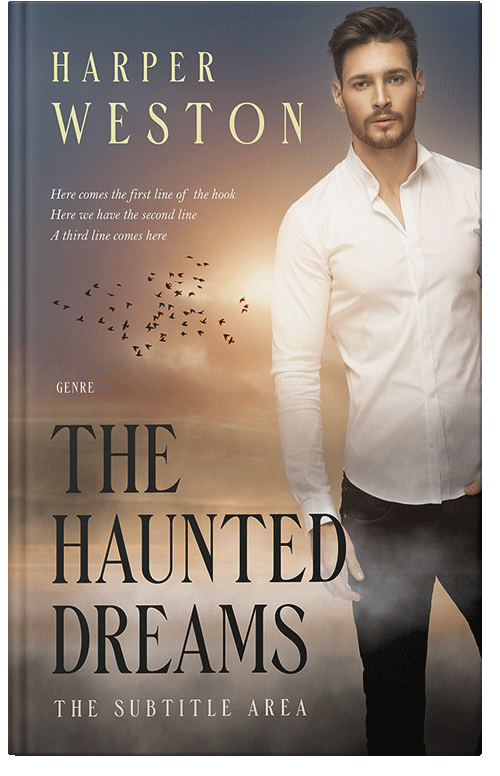 Front view of Premade Romance Book Cover - Almond Frost