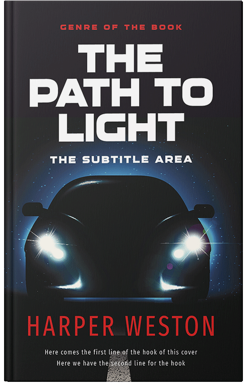 Front view of Premade Action & Adventure Book Cover - Woodsmoke