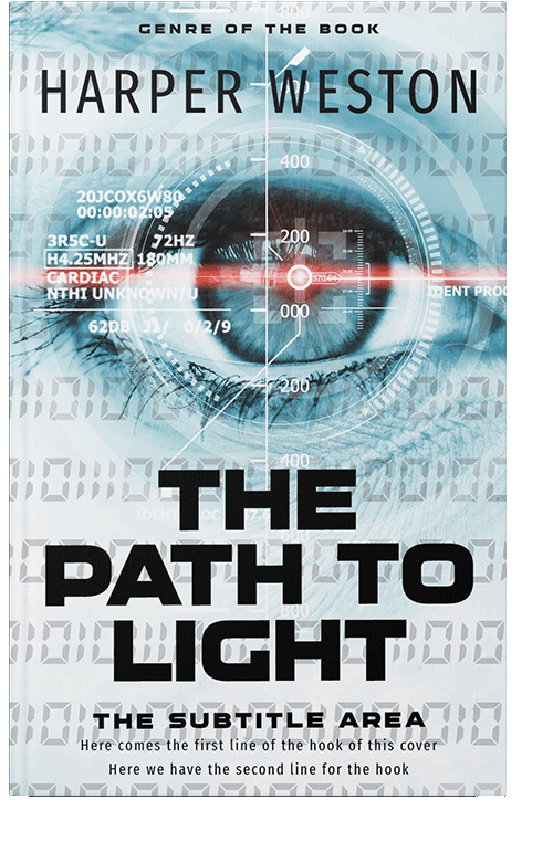 Front view of Botticelli #23006 - Premade Science Fiction Book Cover