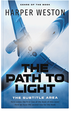 Pre Made Book Cover Periwinkle Gray