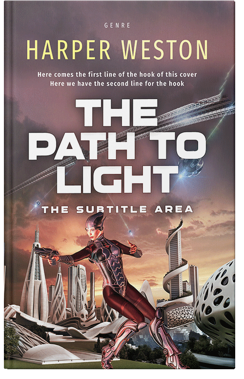 Front view of Premade Science Fiction Book Cover - Russett