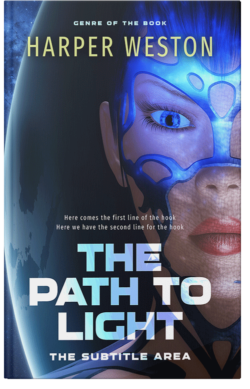 Front view of Mirage #23021 - Premade Science Fiction Book Cover