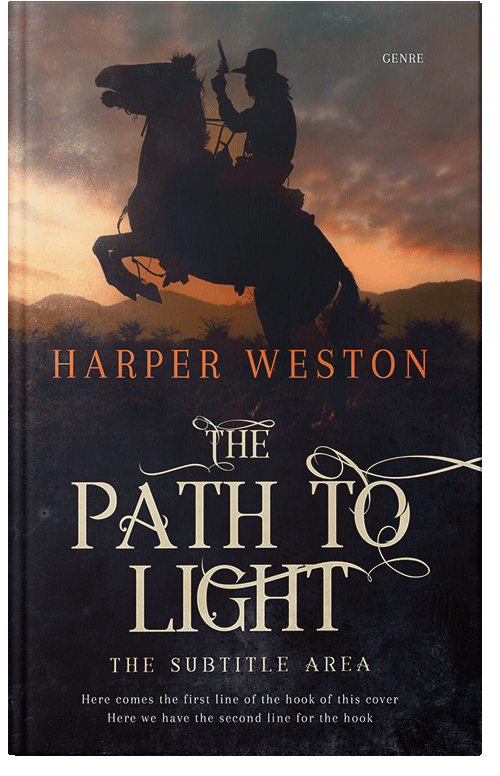 Front view of Premade Action & Adventure Book Cover - Thunder