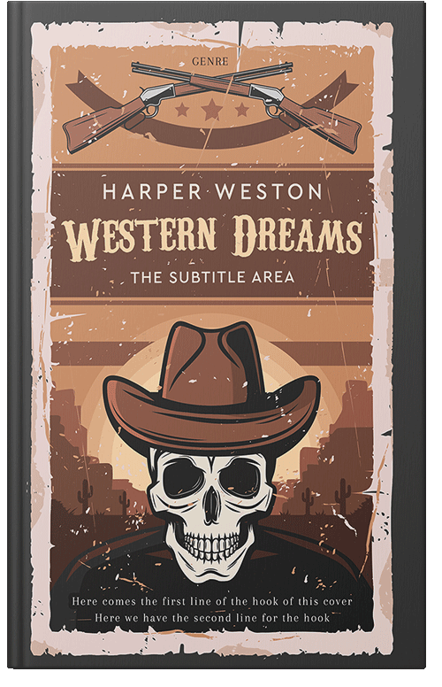 Front view of Antique Brass #23029 - Premade Historical Book Cover