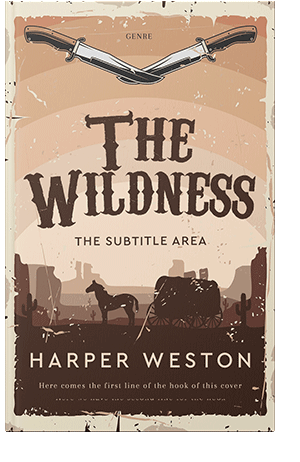 Pre Made Book Cover Saddle