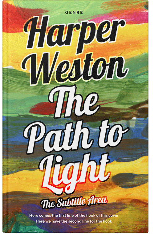 Front view of Asparagus #23034 - Premade Abstract Book Cover