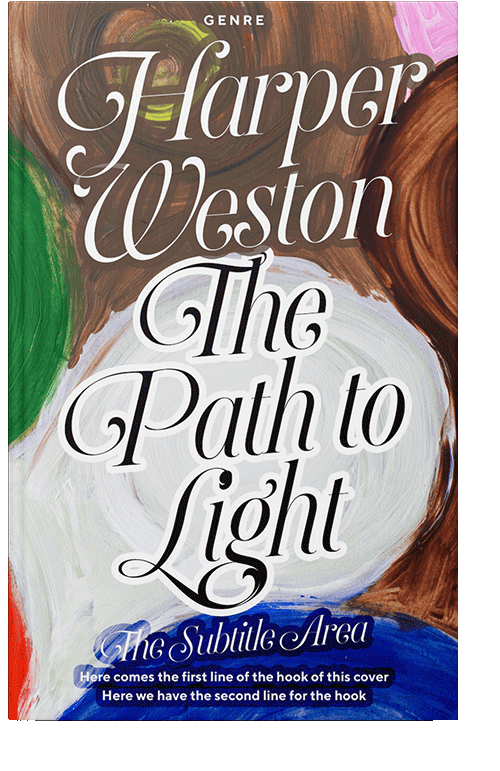 Front view of Bon Jour #23035 - Premade Abstract Book Cover