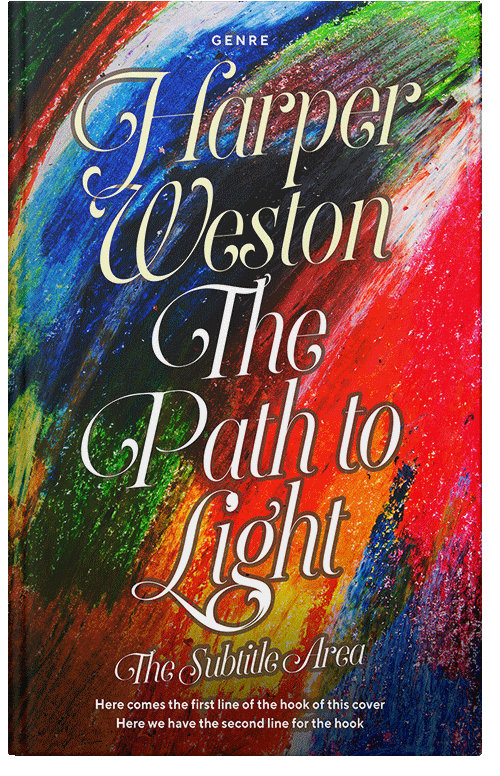 Front view of Burnt Sienna #23036 - Premade Literary Fiction Book Cover