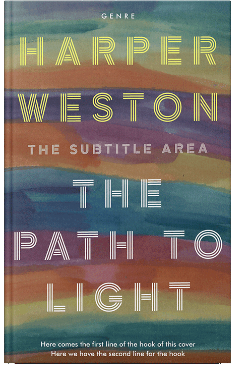 Front view of Sandstone #23040 - Premade Abstract Book Cover