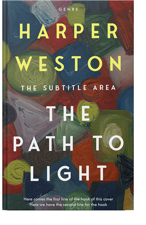 Front view of Armadillo #23041 - Premade Abstract Book Cover | BookCoverZone