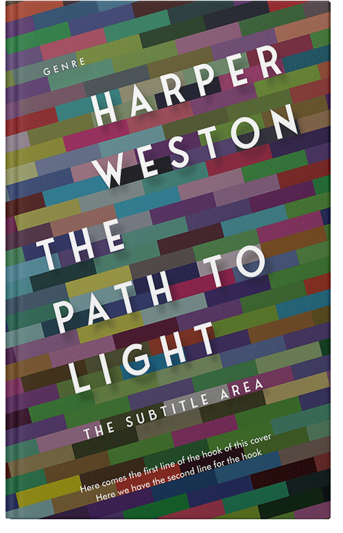 Front view of Nandor #23042 - Premade Abstract Book Cover