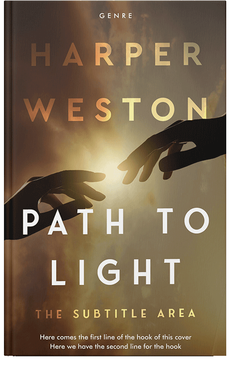 Front view of Yellow Metal #23045 - Premade Religion & Spirituality Book Cover