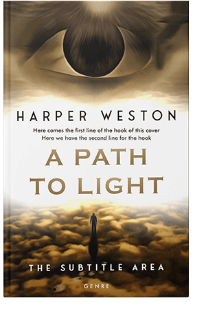 Pre Made Book Cover Metallic Bronze