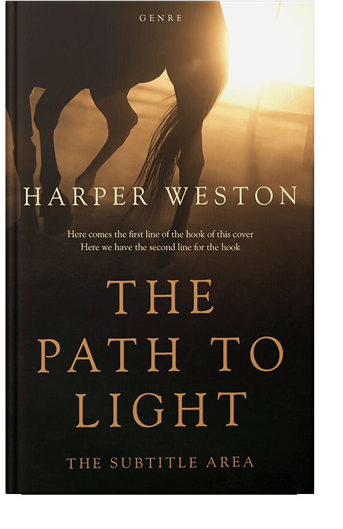 Front view of Crowshead #23050 - Premade Western Book Cover