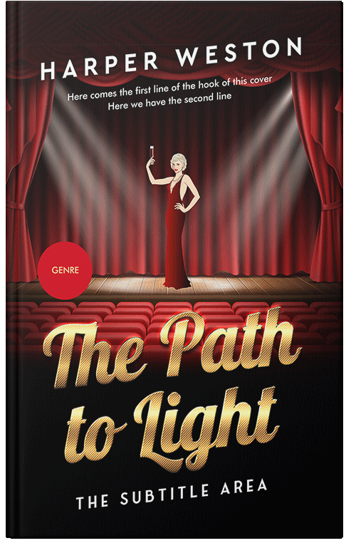 Front view of Japonica #23063 - Premade Literary Fiction Book Cover