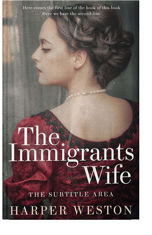 Front view of Woody Brown #23090 - Premade Romance Book Cover