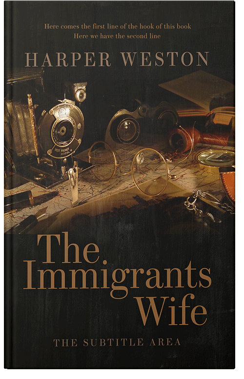 Front view of Premade Historical Book Cover - Driftwood