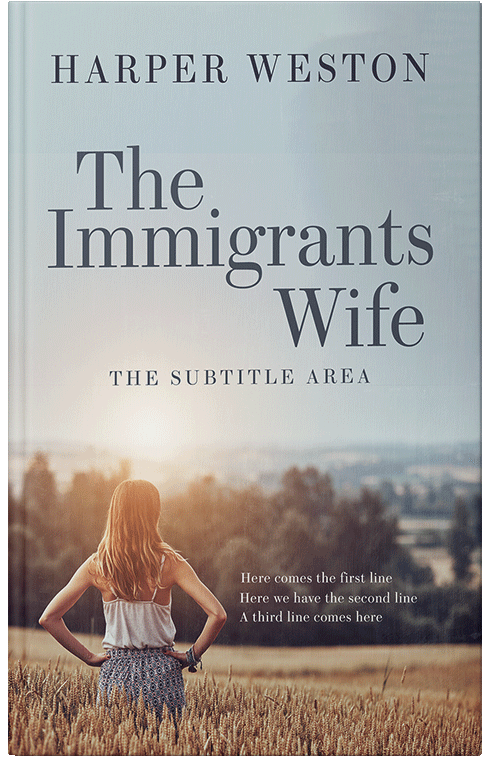 Front view of Cloud #23093 - Premade Literary Fiction Book Cover