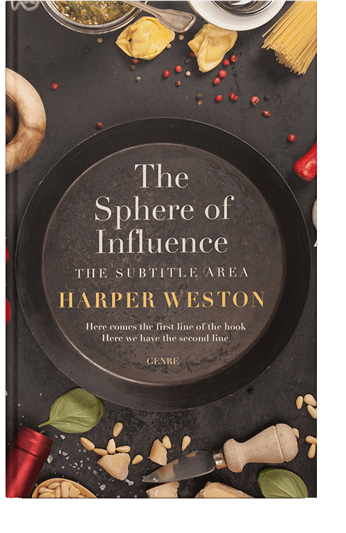 Front view of Taupe #23101 - Premade Cookbooks & Food & Wine Book Cover