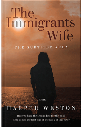 Pre Made Book Cover Brown Rust