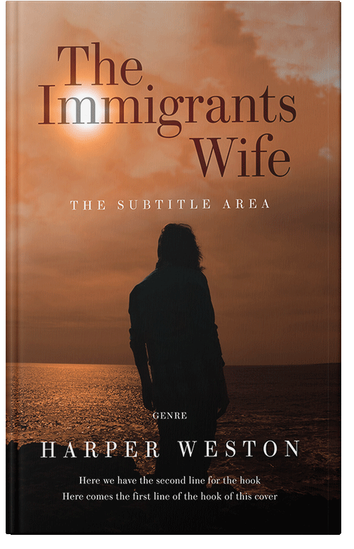 Front view of Brown Rust #23106 - Premade Romance Book Cover