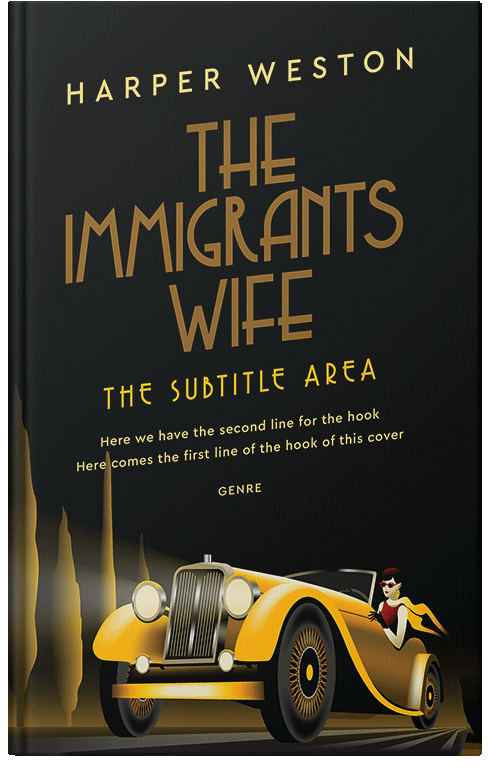 Front view of Tussock #23107 - Premade Travel Book Cover