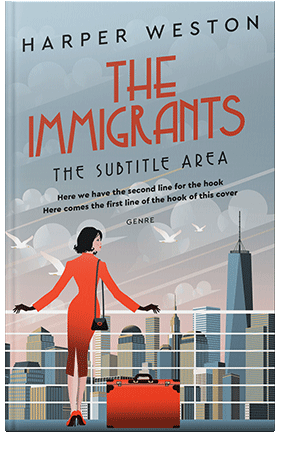 Pre Made Book Cover Tower Gray