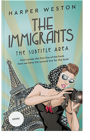 Pre Made Book Cover Spring Rain