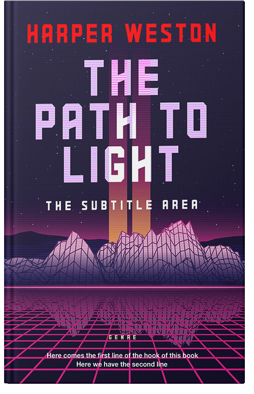 Front view of Hopbush #23119 - Premade Science Fiction Book Cover