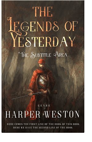 Pre Made Book Cover Black Marlin