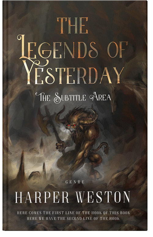 Front view of Birch #23139 - Premade Fantasy Book Cover