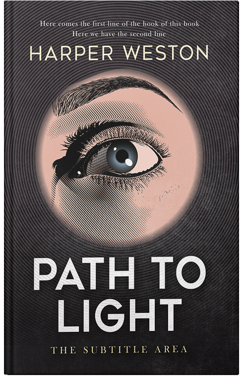 Front view of Premade Mystery & Thriller & Suspense Book Cover - Cavern Pink