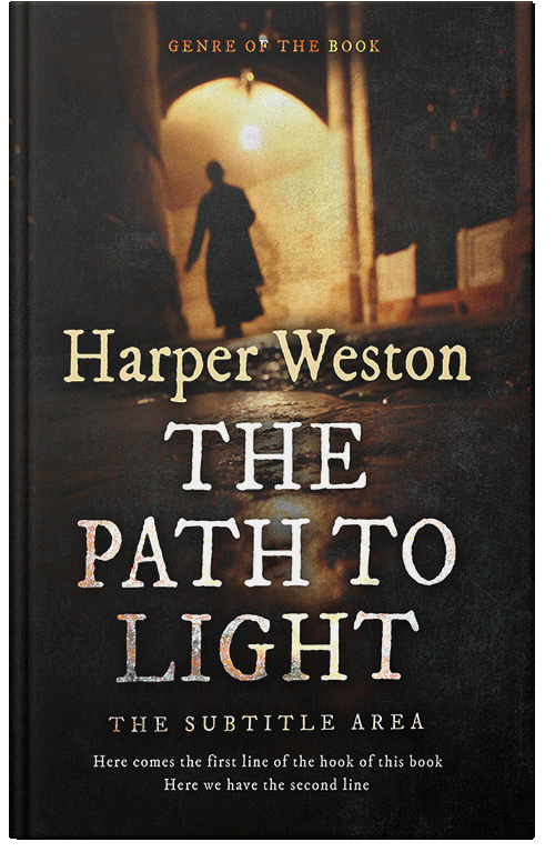 Front view of Tan #23158 - Premade Mystery & Thriller & Suspense Book Cover