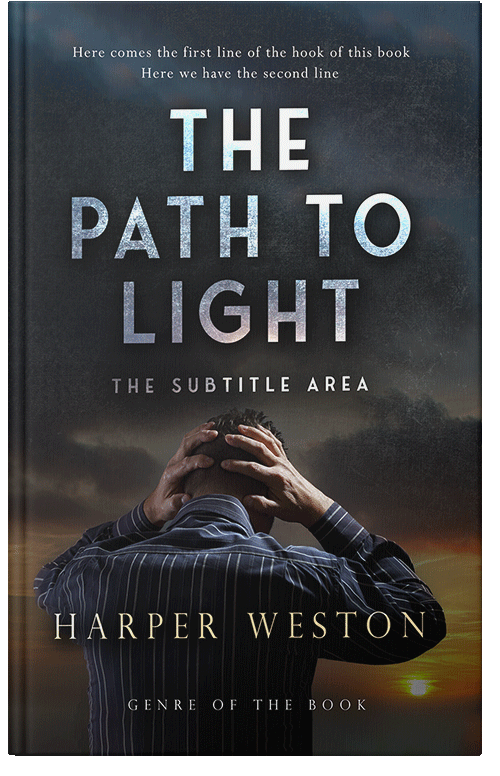 Front view of Premade Mystery & Thriller & Suspense Book Cover - Shark