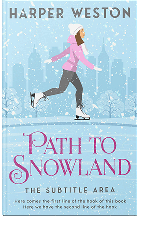 Pre Made Book Cover Tropical Blue