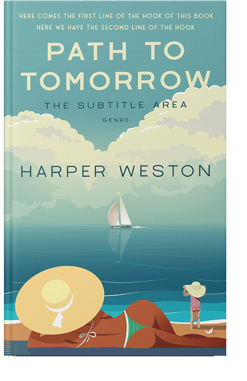 Front view of Gulf Stream #23170 - Premade Chick Lit Book Cover