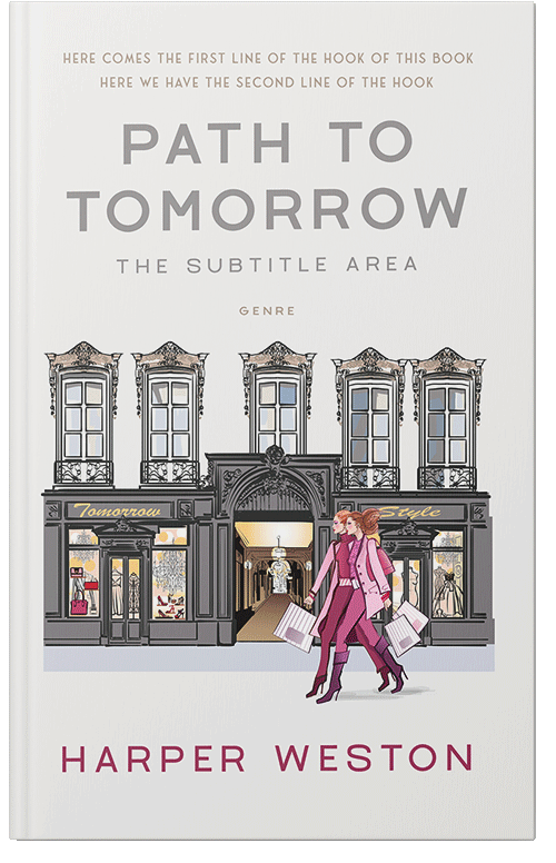 Front view of Premade Chick Lit Book Cover - Ebb