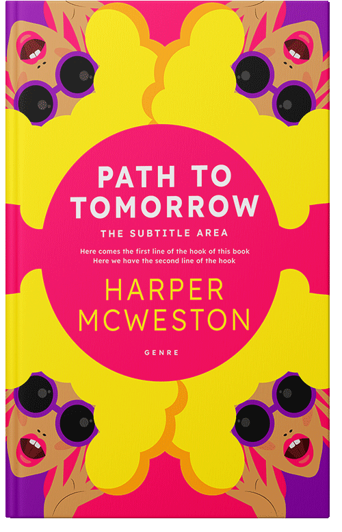 Front view of Premade Chick Lit Book Cover - Rose