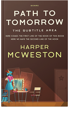 Pre Made Book Cover Cocoa Bean