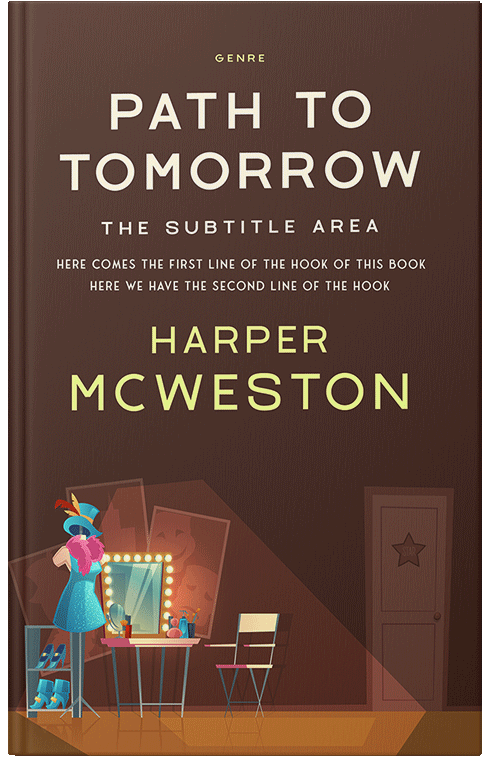 Front view of Cocoa Bean #23182 - Premade Abstract Book Cover