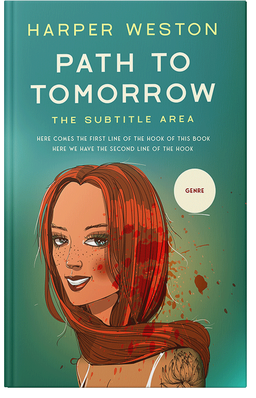 Front view of Paradiso #23185 - Premade Chick Lit Book Cover