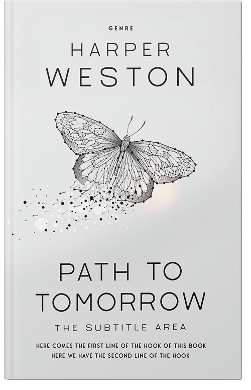 Front view of Premade Self-Improvement & Self-Help Book Cover - Black Haze