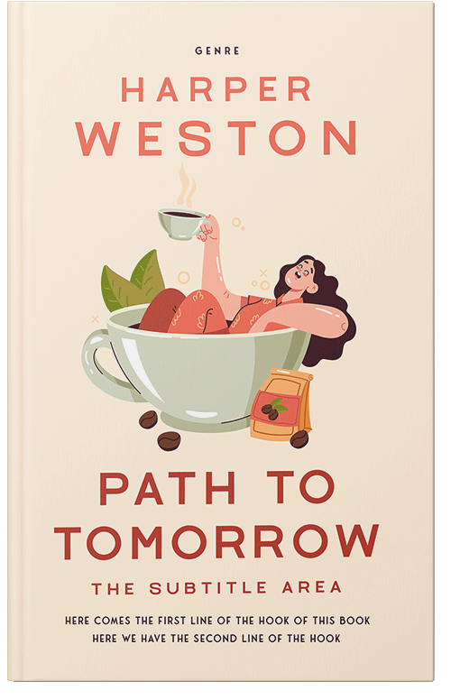 Front view of Citrine White #23188 - Premade Literary Fiction Book Cover