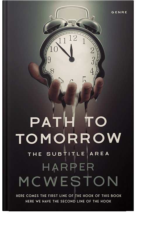 Front view of Thunder #23195 - Premade Business Book Cover