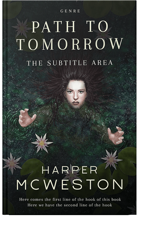 Front view of Racing Green #23197 - Premade Literary Fiction Book Cover