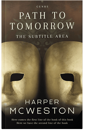 Pre Made Book Cover Black Marlin