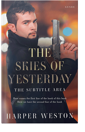 Pre Made Book Cover Antique Brass